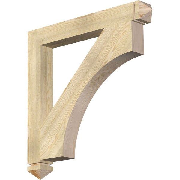 Ekena Millwork Westlake Arts & Crafts Rough Sawn Bracket, Douglas Fir, 4"W x 34"D x 34"H BKT04X34X34WTL03RDF - main